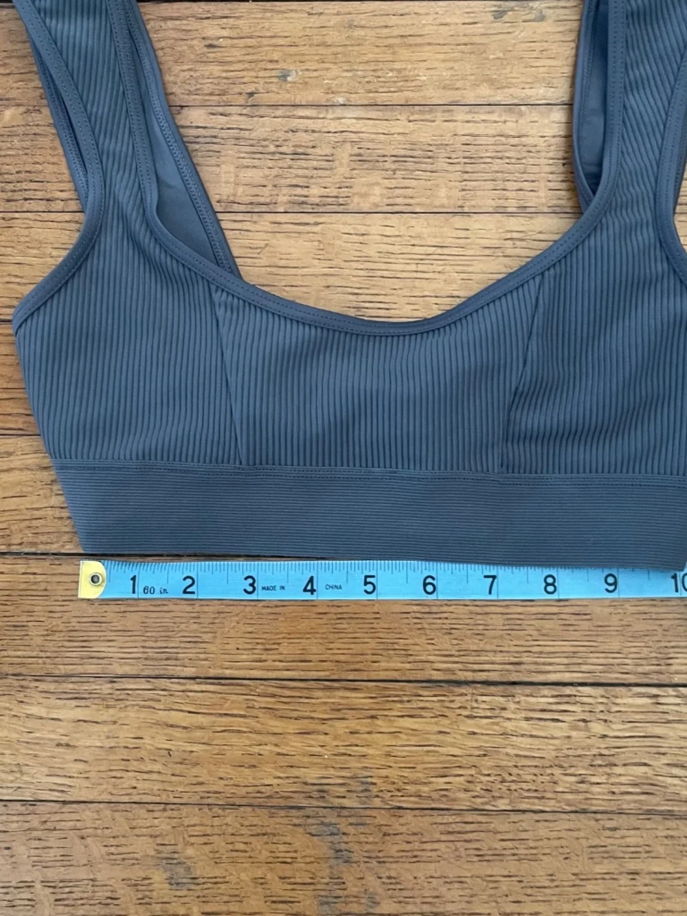 Frankies Bikinis Drew Ribbed Bikini Top NWT